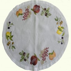 Hand embroidered round Placemats